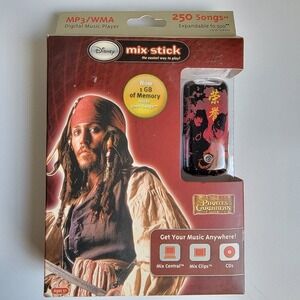 Disney Mix Stick Pirates Of The Caribbean Depp Video MP3 Digital Media Player M1